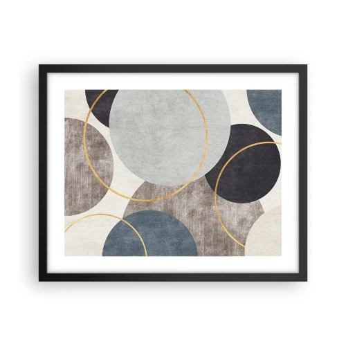 Poster în ramă neagră - Roată cu roată - 50x40 cm