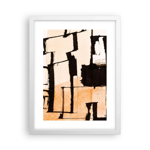 Poster în ramă albă - Cu toate acestea, ordinea - 30x40 cm