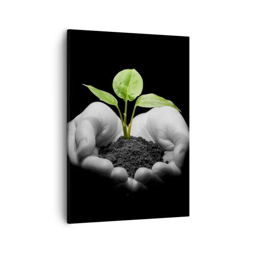 Tablou pe pânză - Iubesc natura, o protejez - 50x70 cm