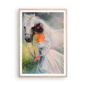 Poster în ramă de stejar deschis - Ca dintr-un vis frumos - 70x100 cm