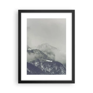 Poster în ramă neagră - Valea cețoasă - 30x40 cm
