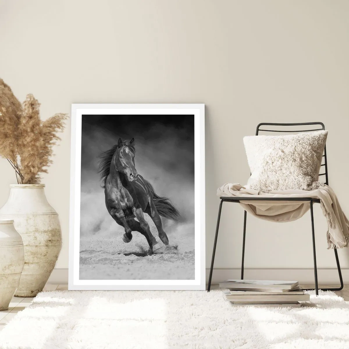 Poster în ramă albă - Dorința emirului - 61x91 cm