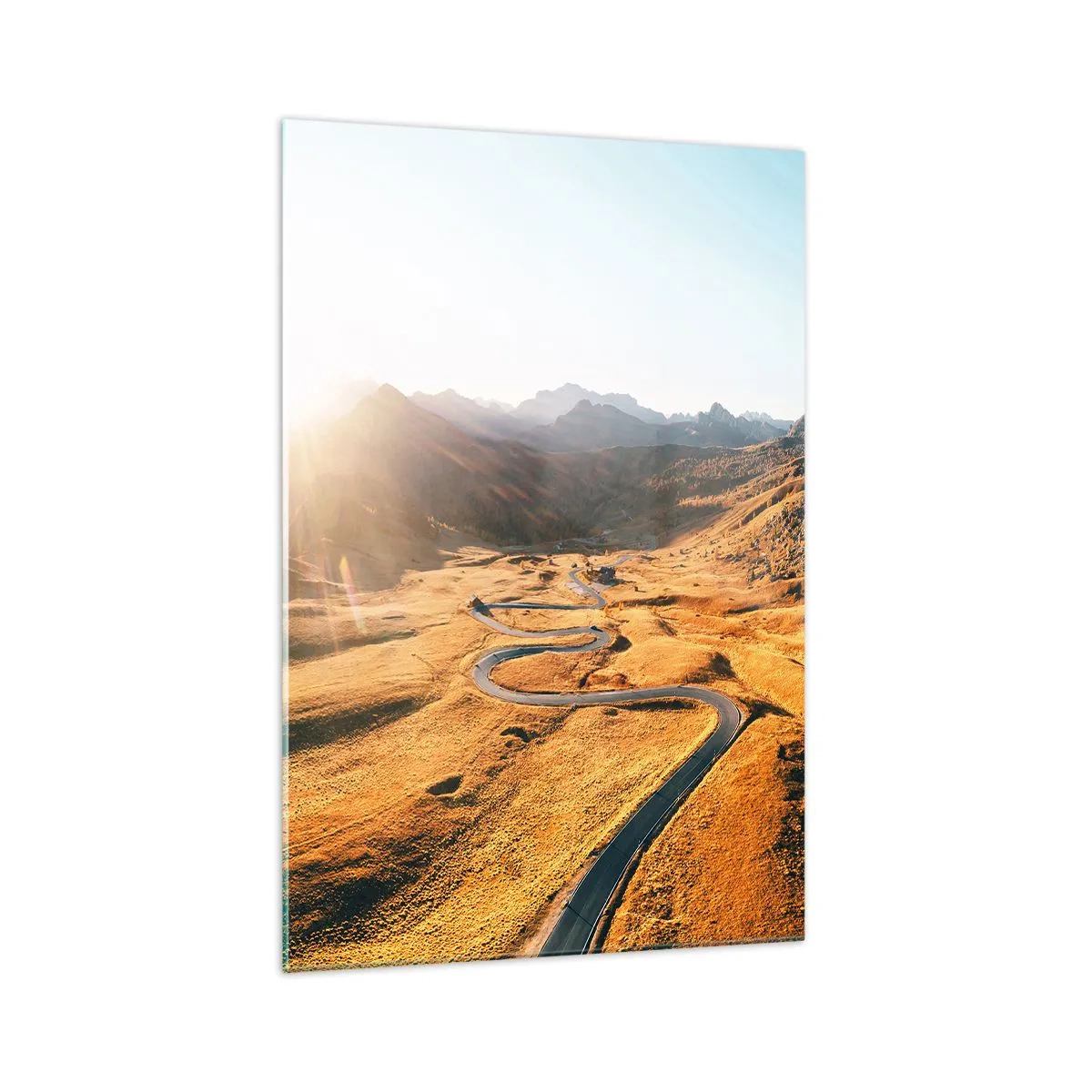 Tablou pe sticlă - Într-o vale de aur - 70x100 cm