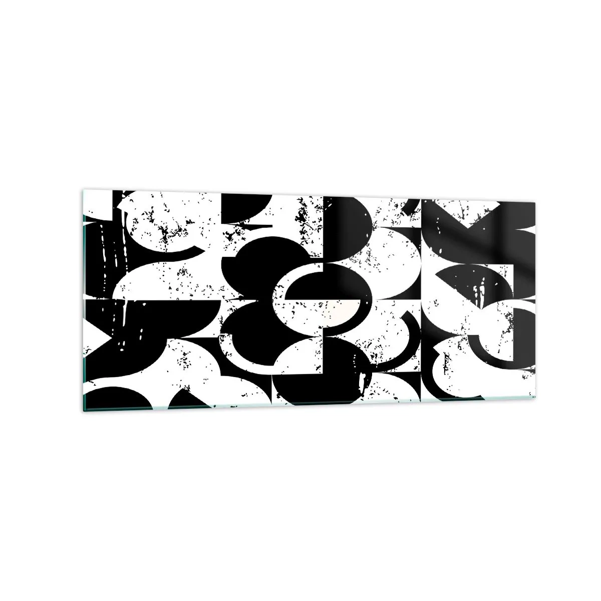 Tablou pe sticlă - Albul e alb și negrul e negru - 120x50 cm