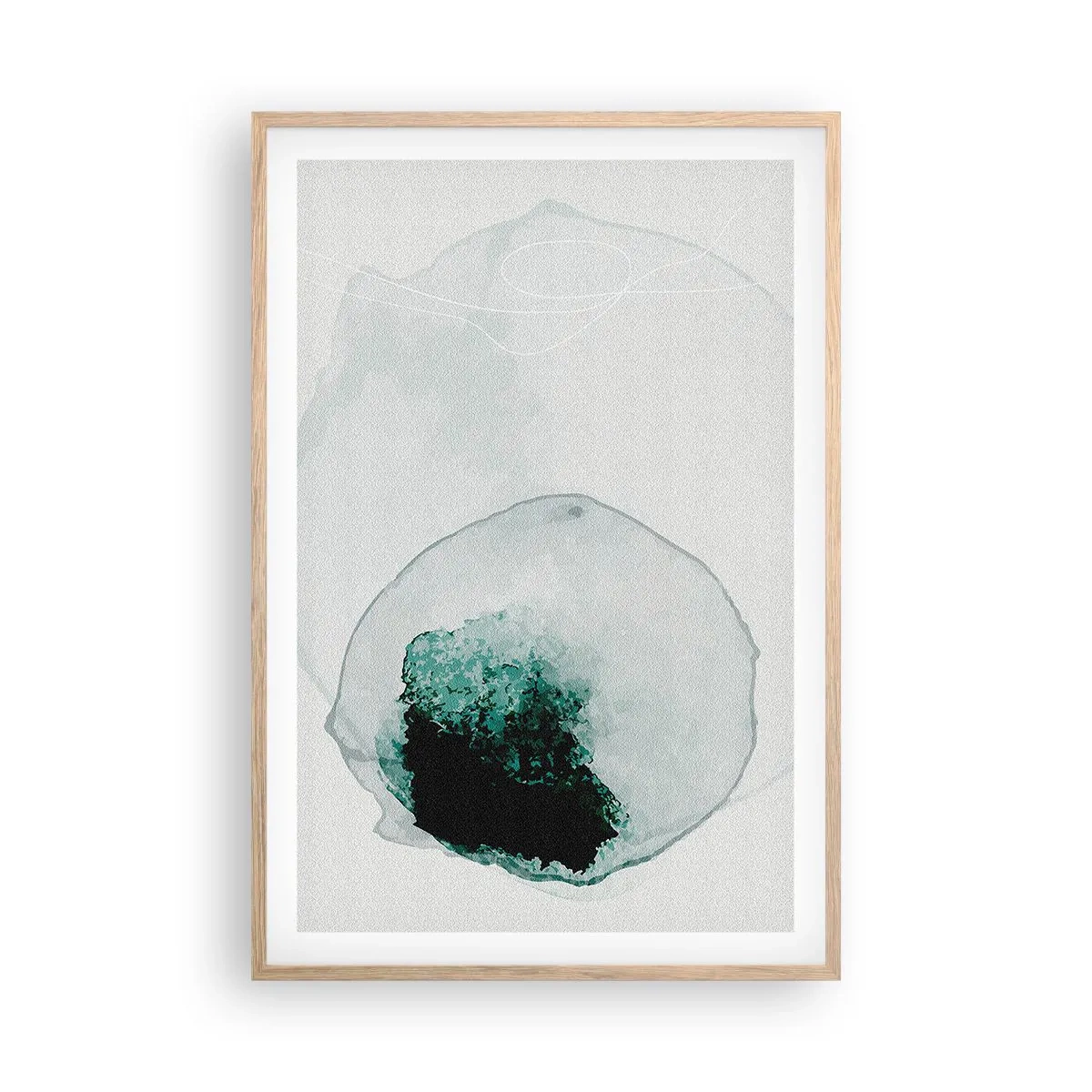 Poster în ramă de stejar deschis - Într-o picătură de apă - 61x91 cm
