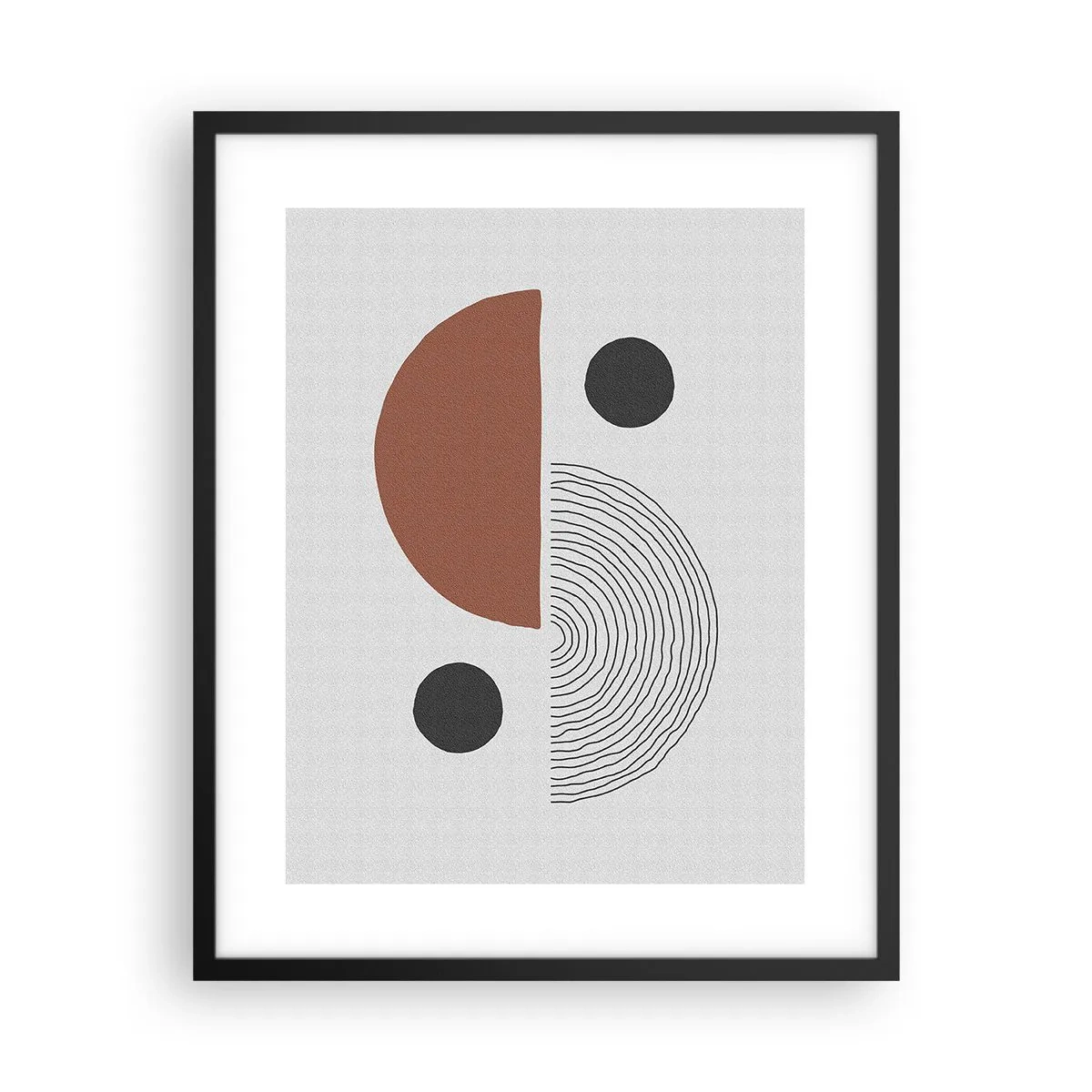 Poster în ramă neagră - Excelența roții - 40x50 cm