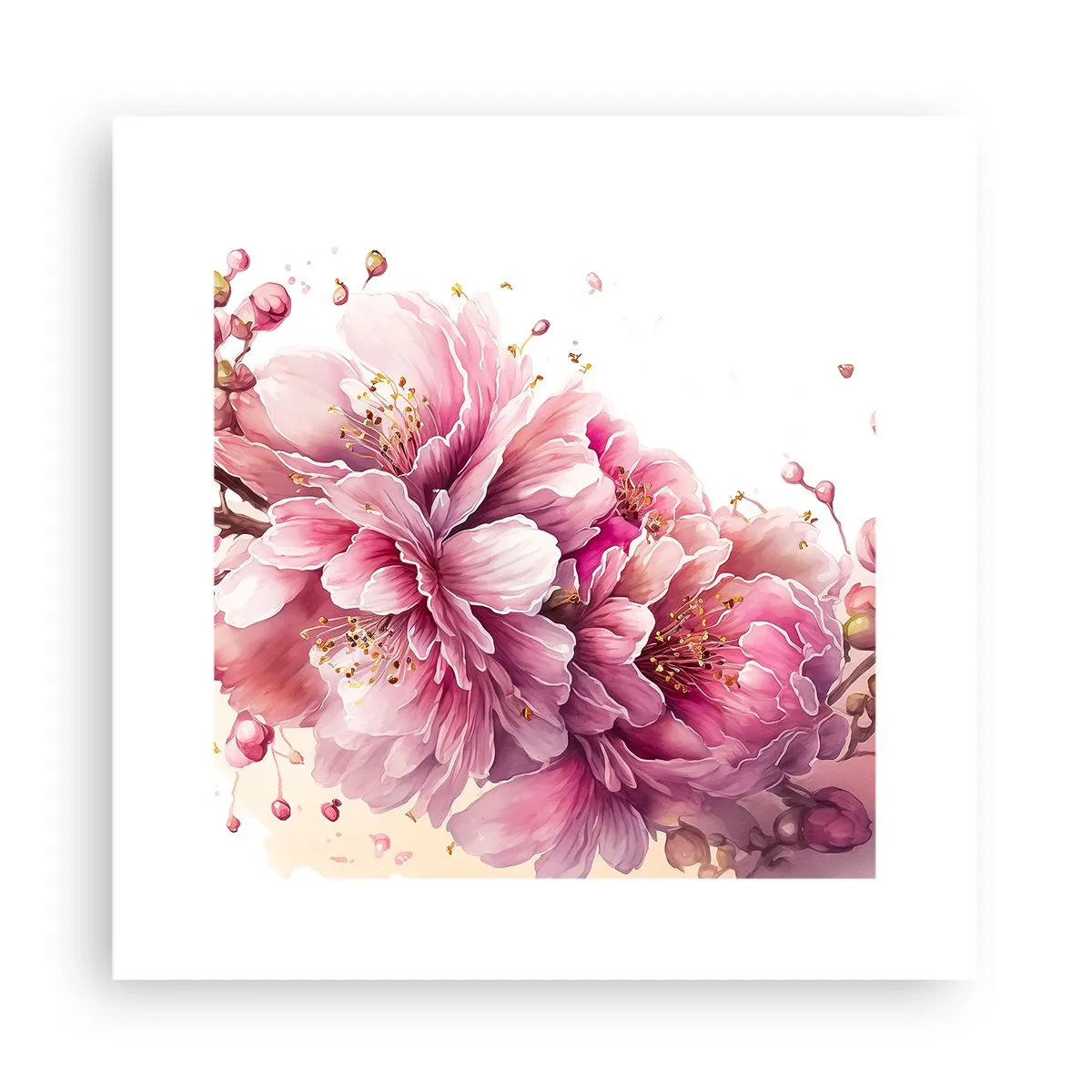 Poster - Flori de cireș - 30x30 cm