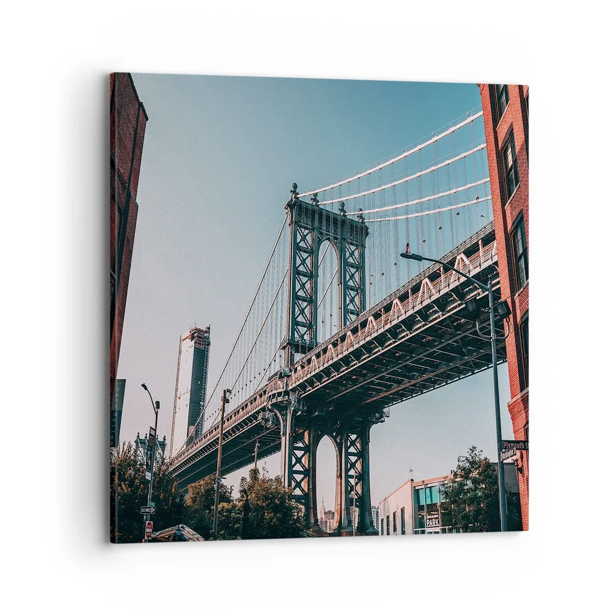 Tablou pe pânză - În valurile orașului - 70x70 cm