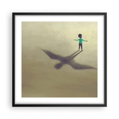 Poster în ramă neagră - Eroul viitorului - 50x50 cm