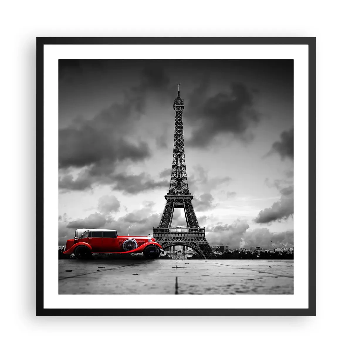 Poster în ramă neagră - Nu cu mult timp în urmă, la Paris - 60x60 cm