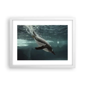 Poster în ramă albă - Bun venit în lumea mea - 40x30 cm