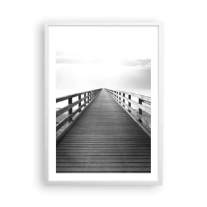 Poster în ramă albă - Departe, departe... - 50x70 cm