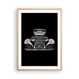 Poster în ramă de stejar deschis - Un adevărat gentleman - 50x70 cm