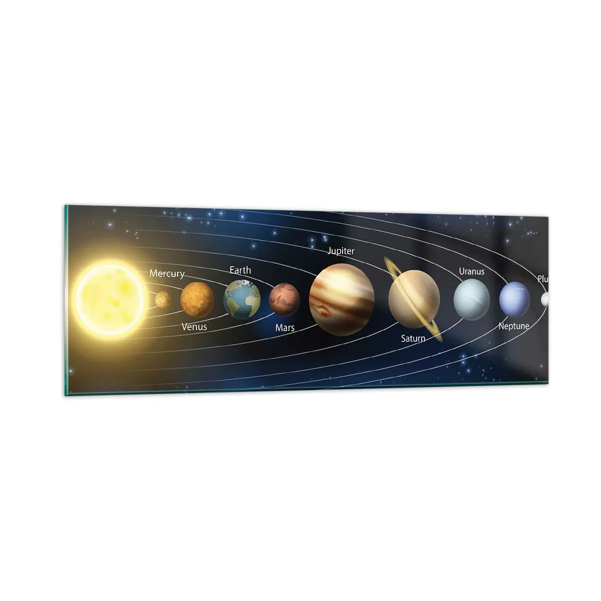 Tablou pe sticlă - Una din zece - 90x30 cm