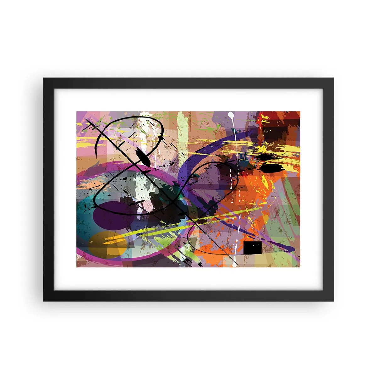 Poster în ramă neagră - Poate fi drept sau de jur împrejur - 40x30 cm