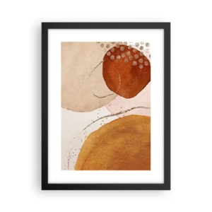 Poster în ramă neagră - Rotunjime și mișcare - 30x40 cm