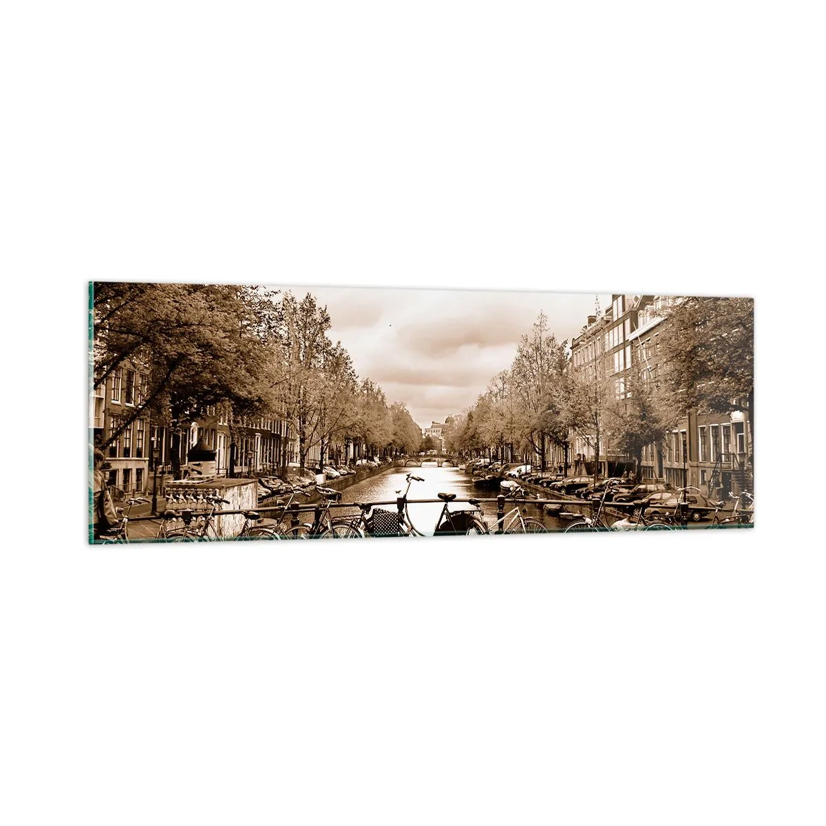 Tablou pe sticlă - Atmosfera olandeză - 90x30 cm