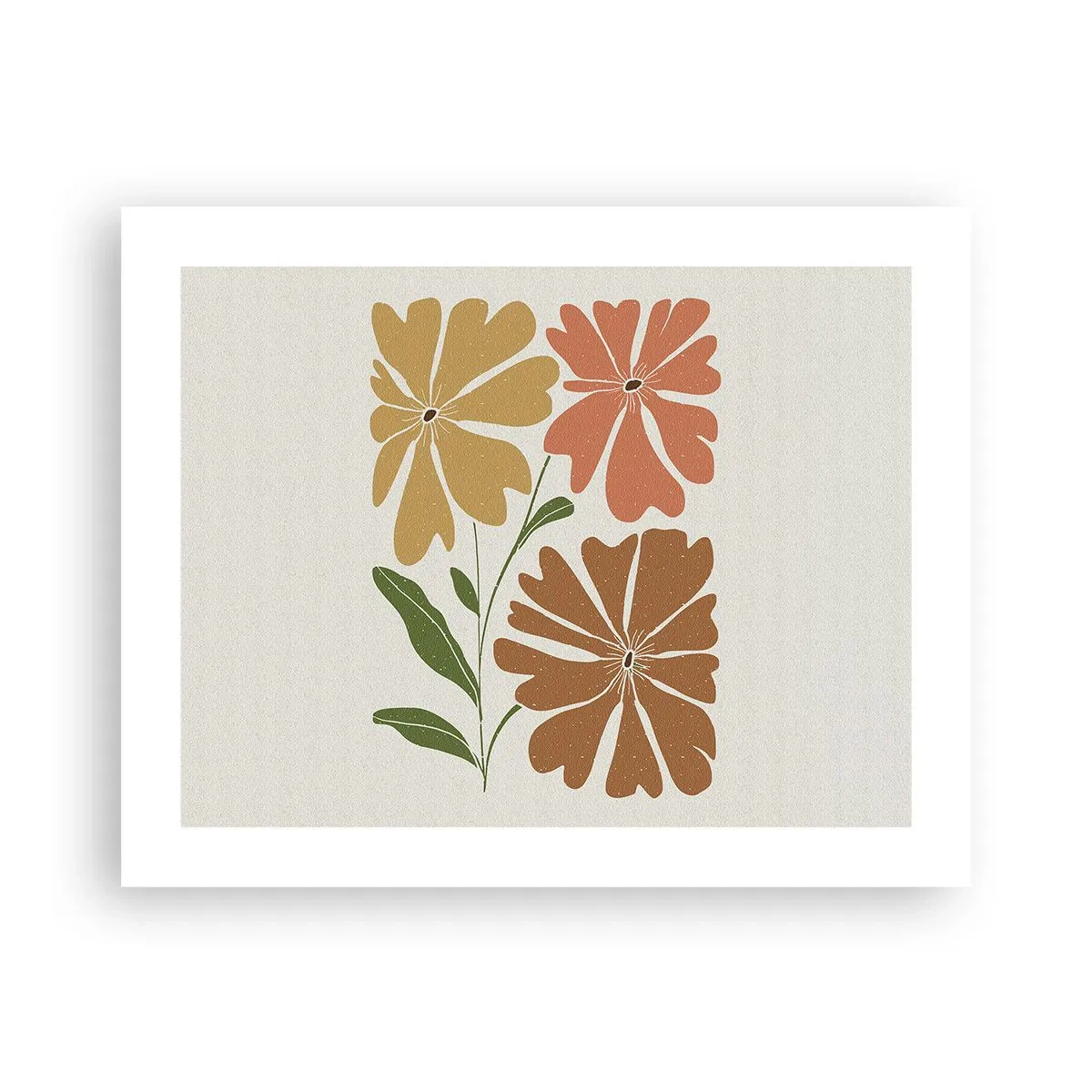 Poster - Natură și geometrie - 50x40 cm