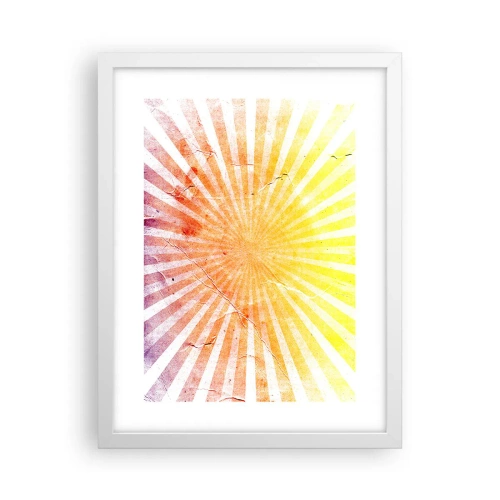 Poster în ramă albă - Răsărituri și apusuri de soare - 30x40 cm