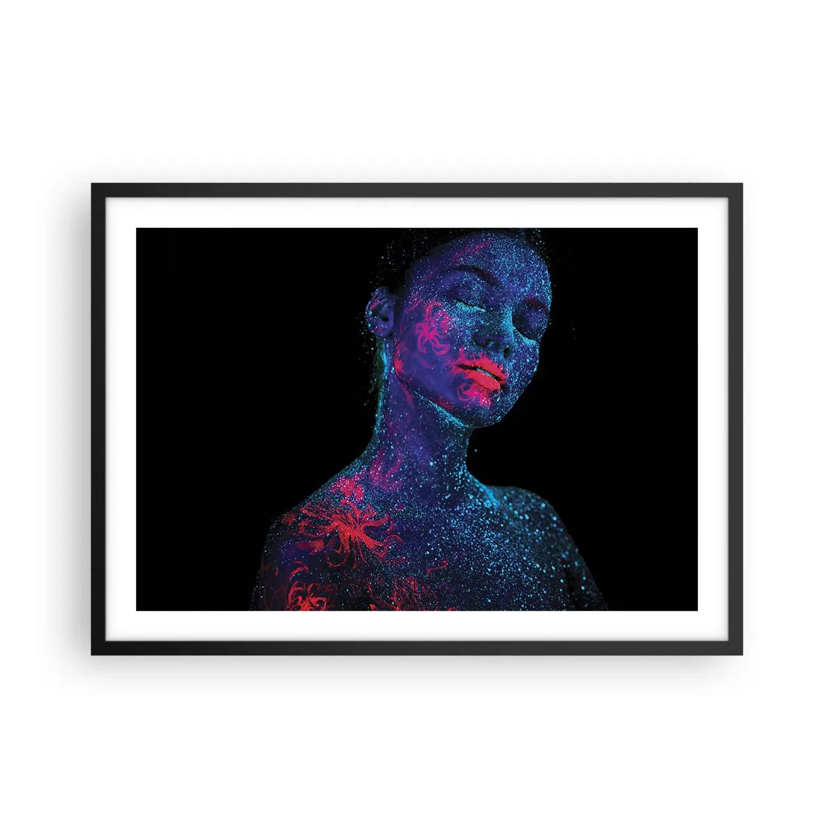 Poster în ramă neagră - În praf de stele - 70x50 cm
