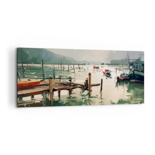 Tablou pe pânză - Scufundat în luna topită - 100x40 cm