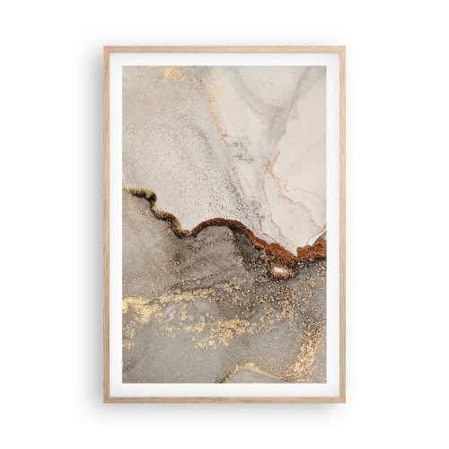 Poster în ramă de stejar deschis - La granița culorilor - 61x91 cm