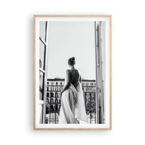 Poster în ramă de stejar deschis - Trezirea simțurilor - 61x91 cm