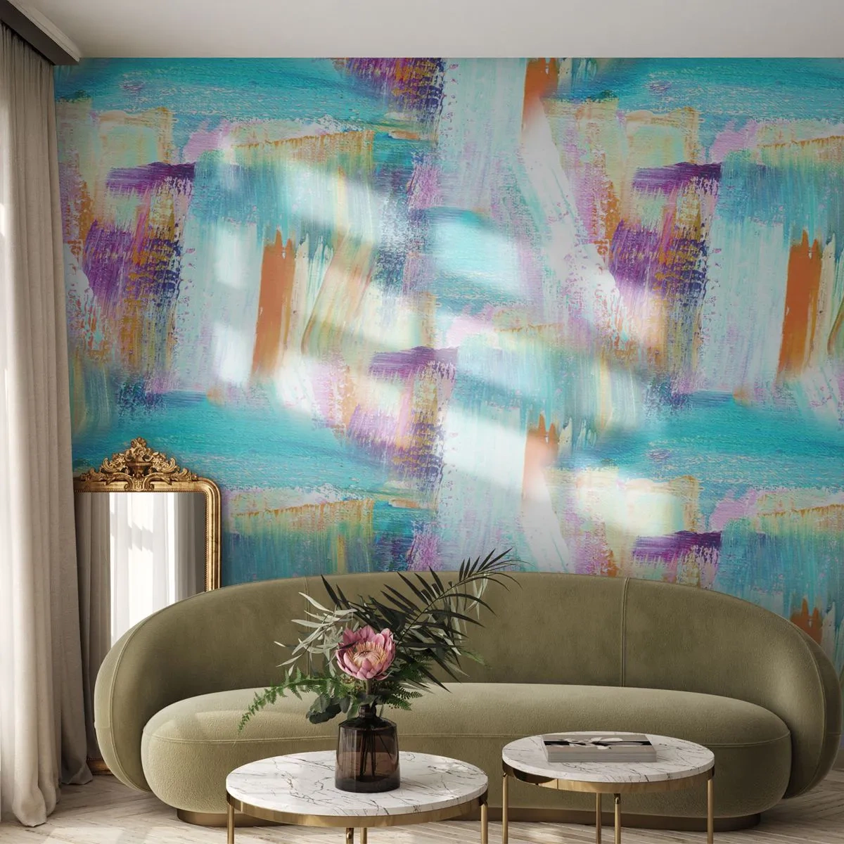 Fototapetă personalizată Standard Eco - Mâzgălire veselă - Abstracția, Bucată, Pictura