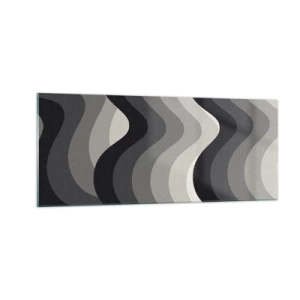 Tablou pe sticlă - Val după val - 100x40 cm