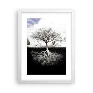 Poster în ramă albă - Descoperire - 30x40 cm