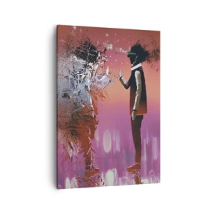 Tablou pe pânză - Este posibil să privești în interiorul tău? - 50x70 cm