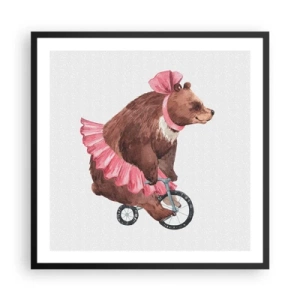 Poster în ramă neagră - Ce circ! - 60x60 cm