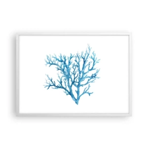 Poster în ramă albă - Filigranul marin - 70x50 cm