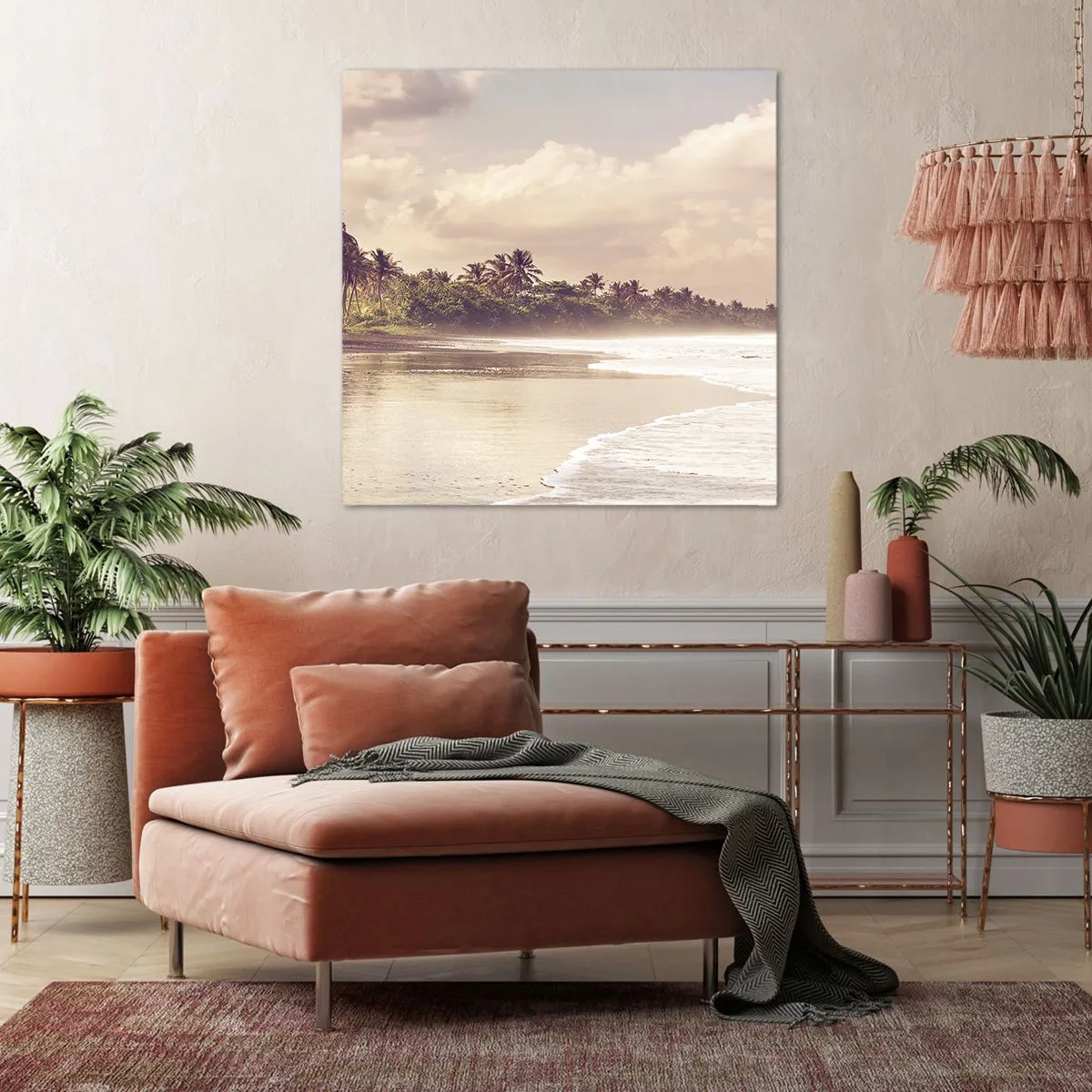 Tablou pe pânză - Mângâind valurile - 60x60 cm