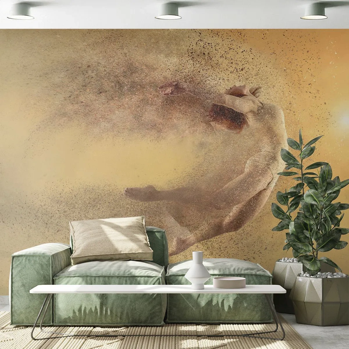 Tapet Premium Sand - În exaltare de dans - Abstracția, Femeie, Grafică - 500x350 cm