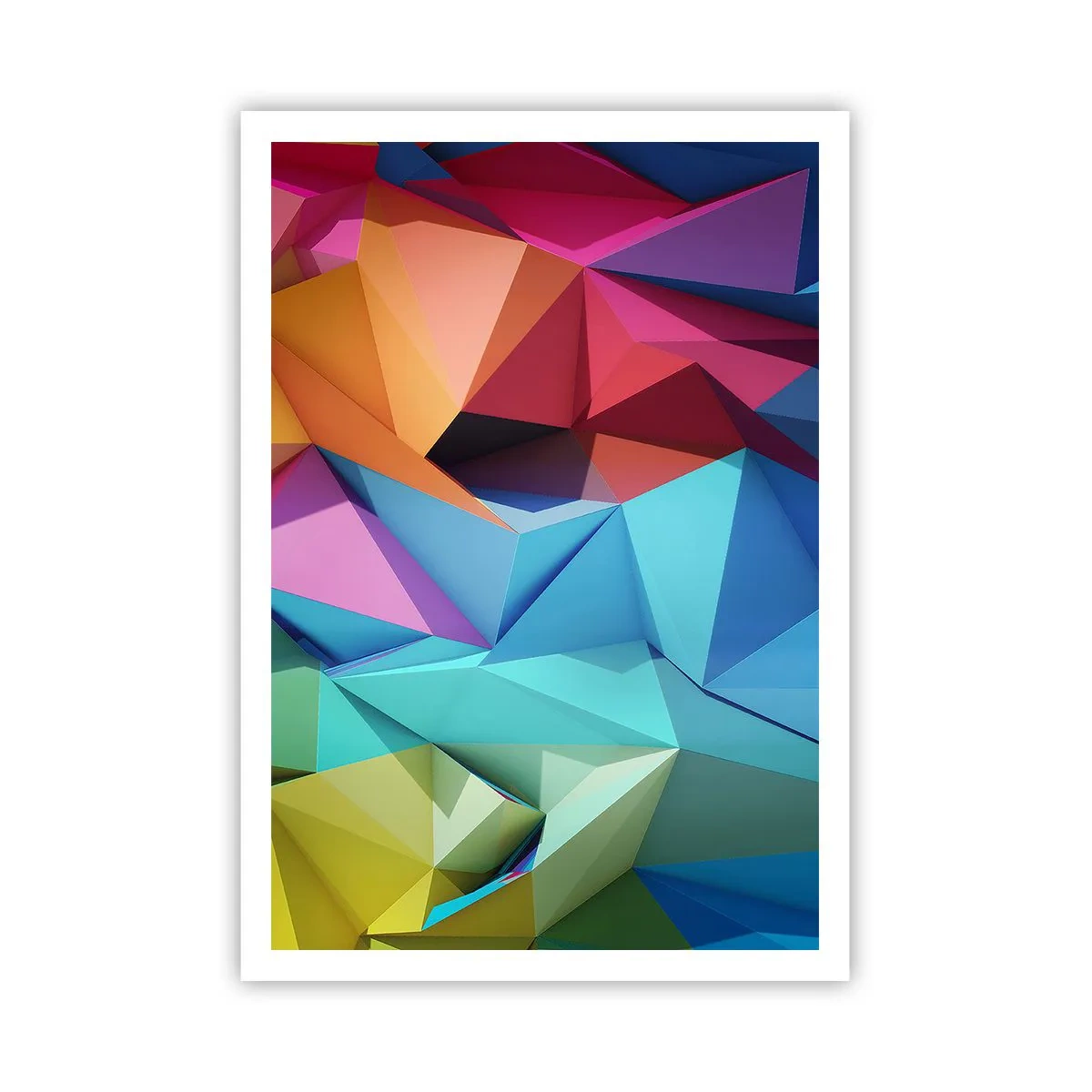 Poster - Origami de curcubeu - 70x100 cm
