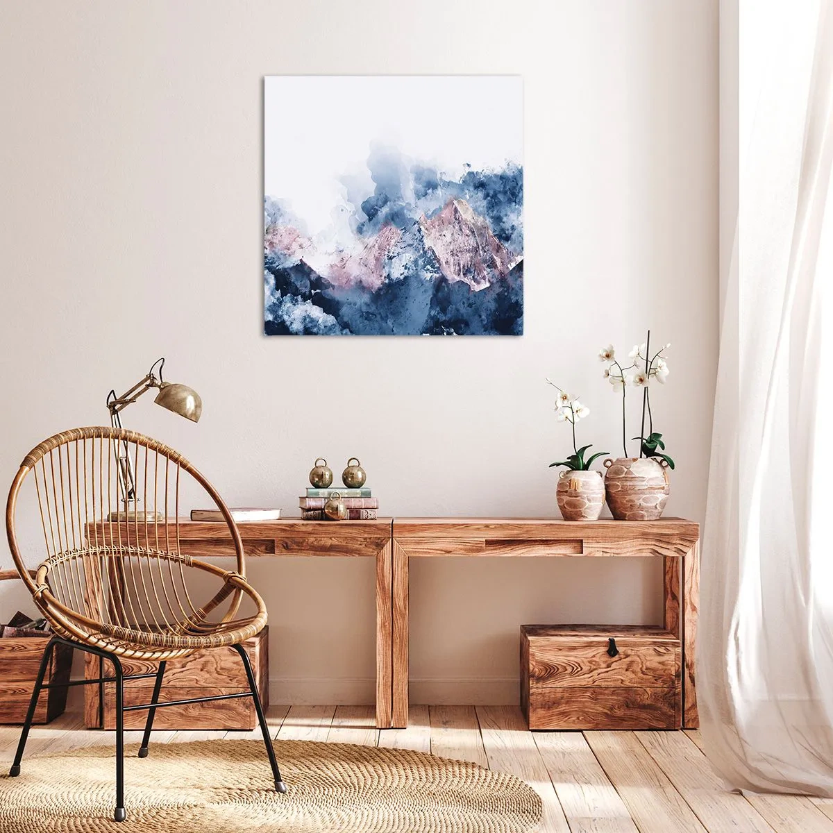 Tablou pe pânză - Acestea sunt vârfurile! - 50x50 cm