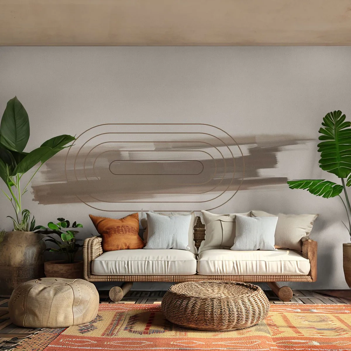 Tapet Autoadeziv Deluxe Sticker - O adiere de gri - Abstracția, Bucată, Artă Modernă - 200x140 cm