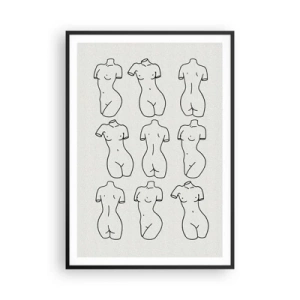 Poster în ramă neagră - Doar Venus - 70x100 cm