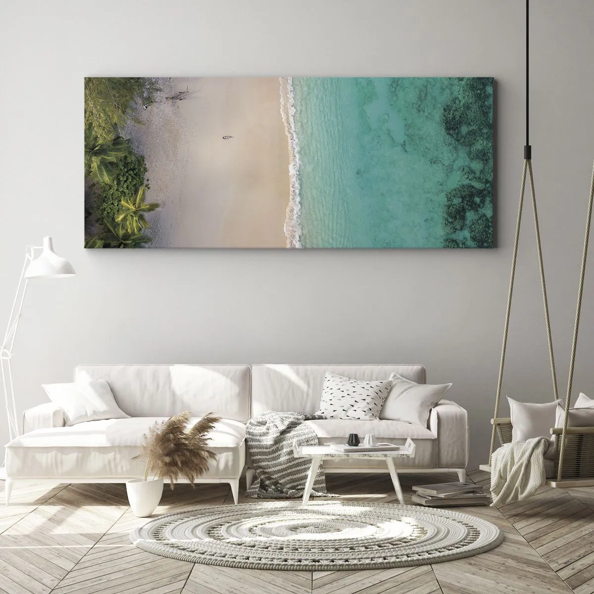 Tablou pe pânză - Plaja din paradis - 100x40 cm