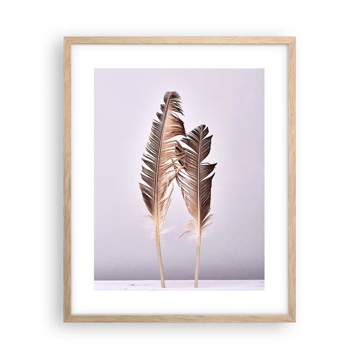 Poster în ramă de stejar deschis - Împotriva neantului - 40x50 cm