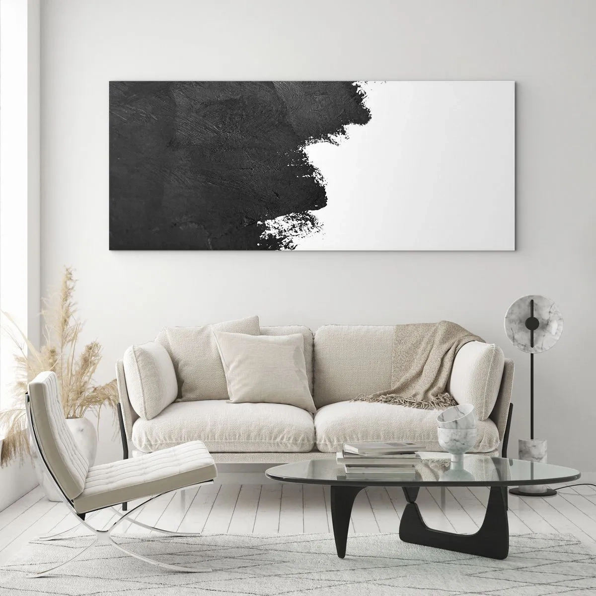 Tablou pe sticlă - Elemente: pământ - 100x40 cm