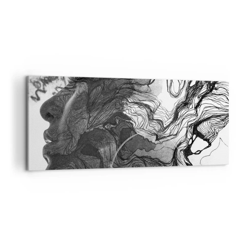 Tablou pe pânză - Încurcată în vise - 100x40 cm