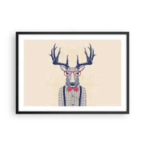 Poster în ramă neagră - O extravaganță jucăușă - 70x50 cm