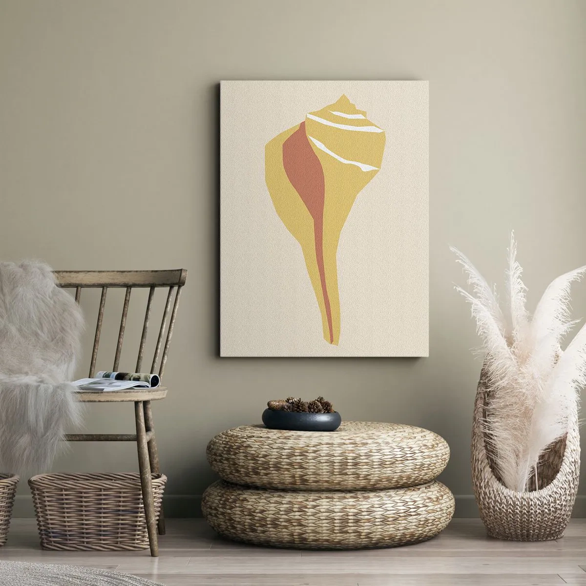 Tablou pe pânză - Abstracție organică - creștere - 70x100 cm