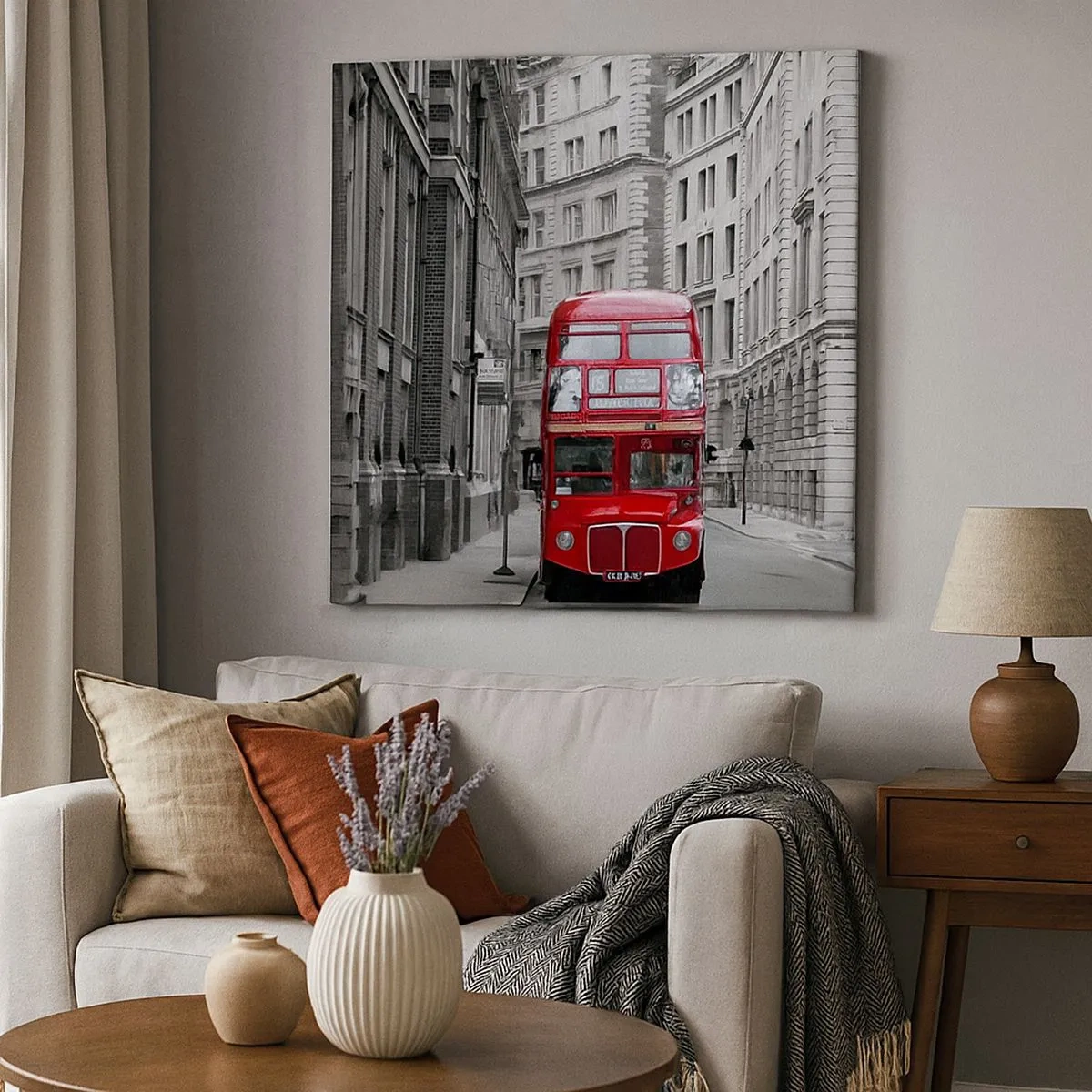 Tablou pe pânză - Viața de zi cu zi nu trebuie să fie gri - 30x30 cm