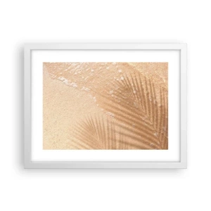 Poster în ramă albă - Umbra unei veri fierbinți - 40x30 cm