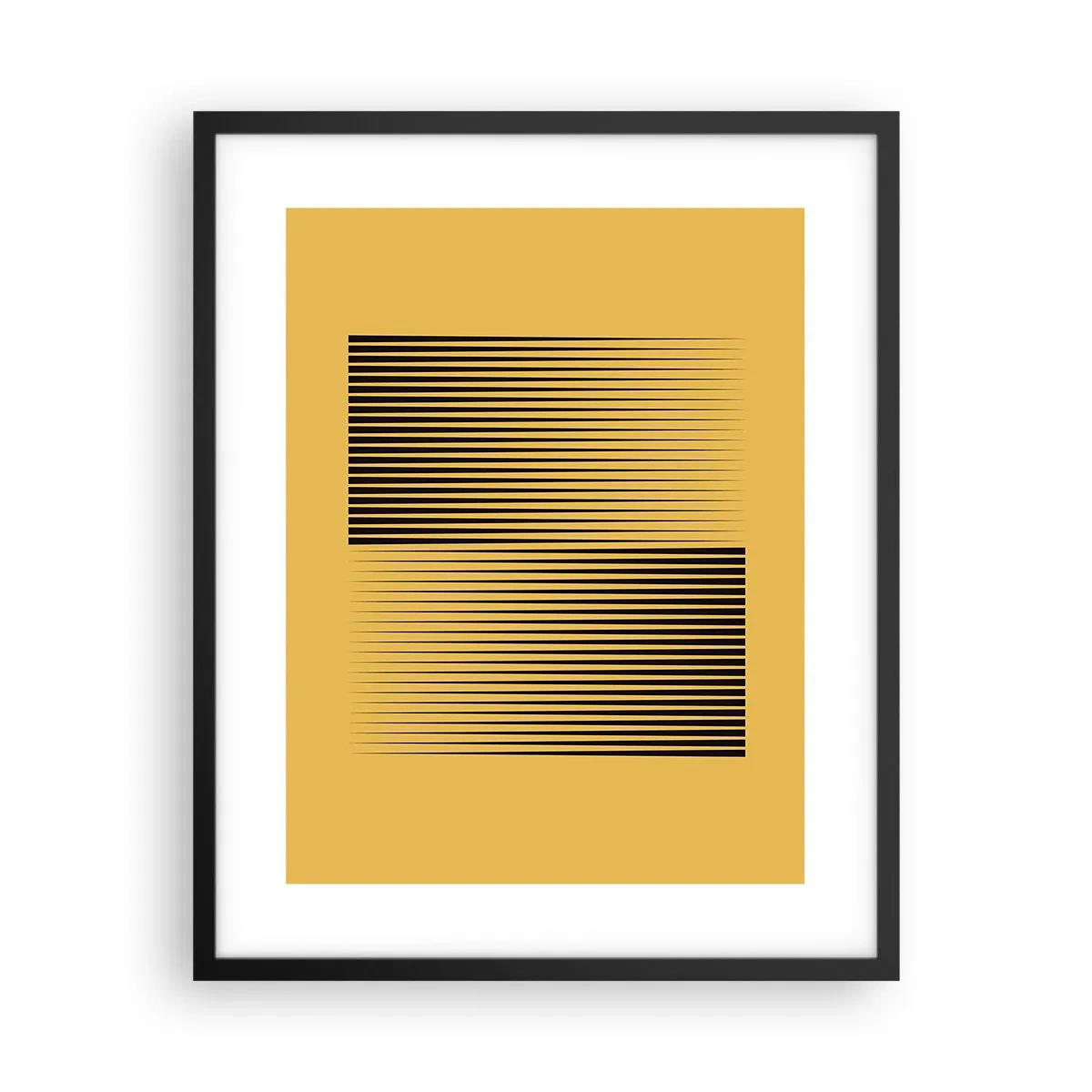 Poster în ramă neagră - Pătratul contrariilor - 40x50 cm