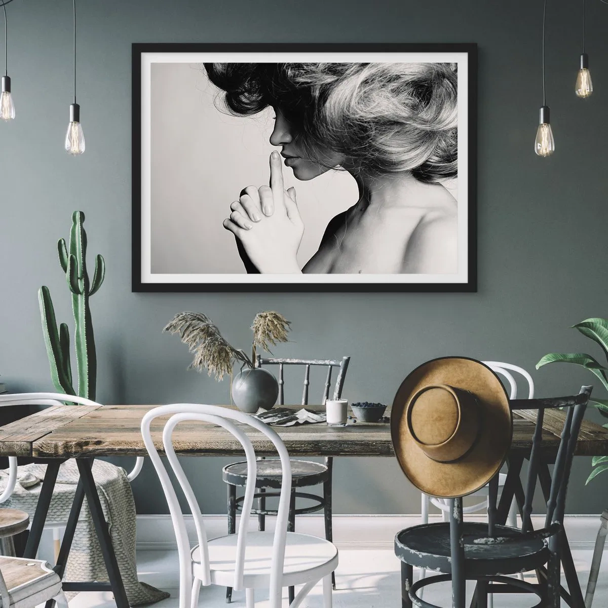 Poster în ramă neagră - Ascultă-te pe tine însuți - 91x61 cm