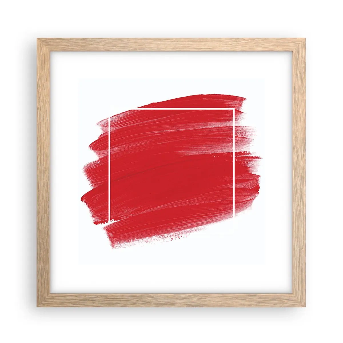 Poster în ramă de stejar deschis - În afara cadrului - 30x30 cm